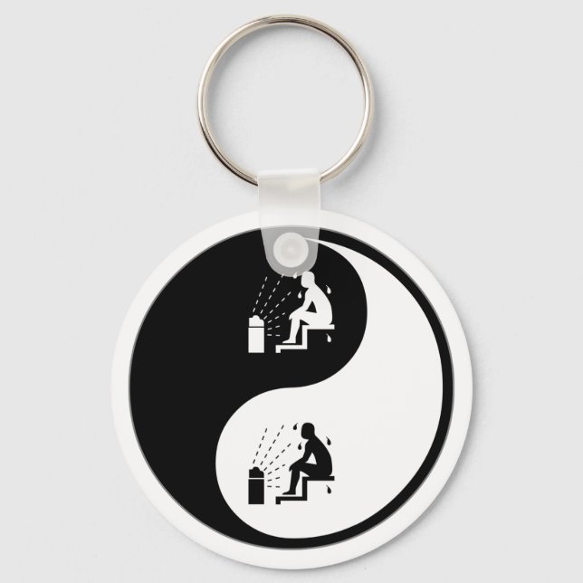 Yin Yang Sauna Key Ring (Front)