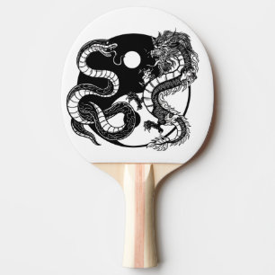 Yin Yang Schlange Drache Ping Pong Paddle