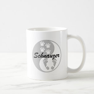 yin yang schnauzer coffee mug