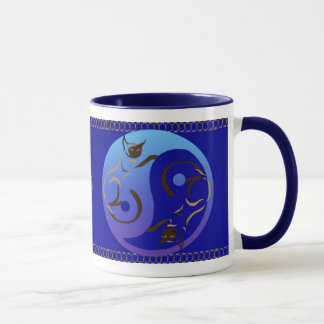 Yin Yang Siamese Cats Mug