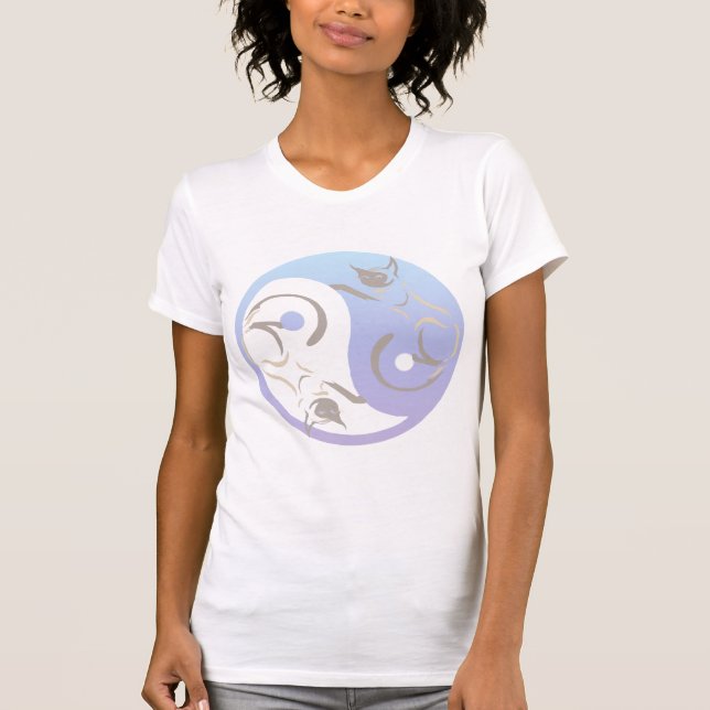 Yin Yang Siamese Cats T-Shirt (Front)