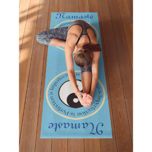 Yin Yang Sky Blue Workout, Pilates and Yoga Mat