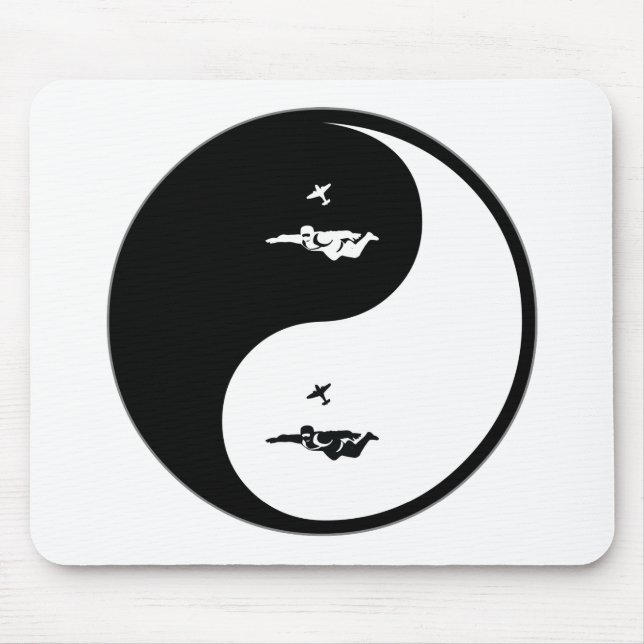 Yin Yang Skydiving Mouse Mat (Front)