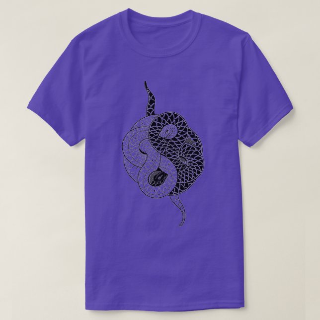 Yin Yang Snakes T-Shirt (Design Front)