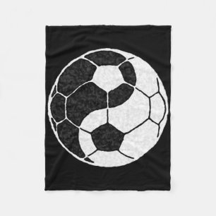 Yin Yang Soccer Graphic For Men Women Boys And Gir Fleece Blanket