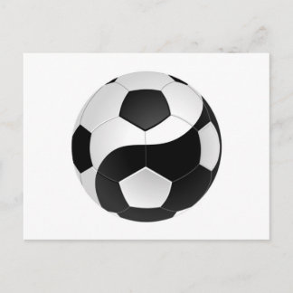 Yin Yang soccer Postcard