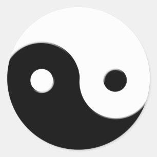 Yin & Yang Spiritual Harmony Asian Art Sticker