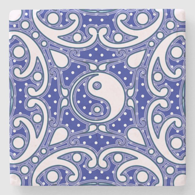 Yin Yang Stone Coaster (Front)