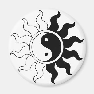 Yin yang sun magnet