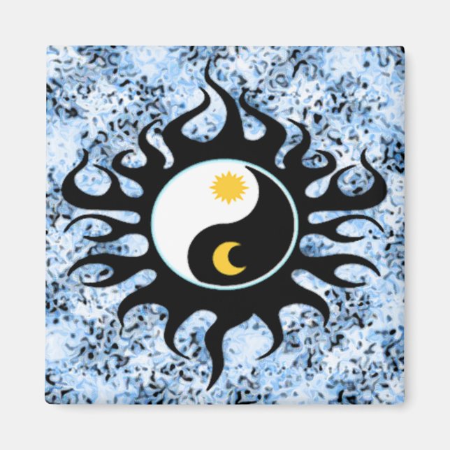 Yin Yang Sun  & Moon Magnet (Front)