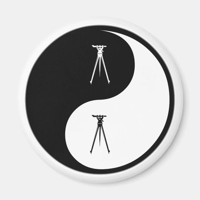Yin Yang Surveying Magnet (Front)