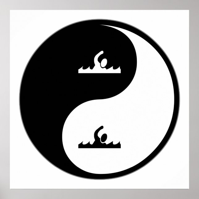 Yin Yang Swimming Poster (Front)