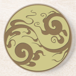 Yin Yang Swirl Coaster