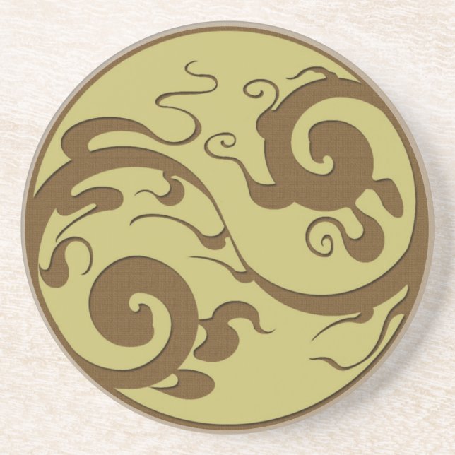 Yin Yang Swirl Coaster (Front)