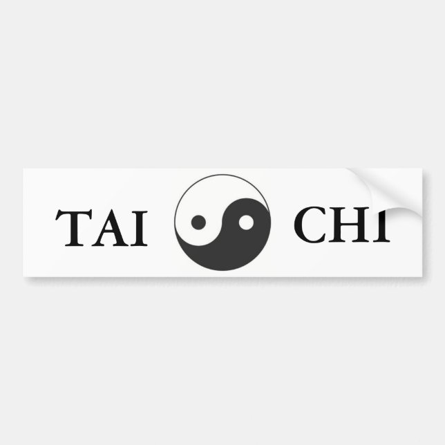 YIN & YANG SYMBOL BUMPER STICKER (Front)