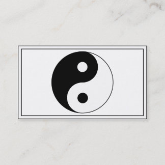 Yin / Yang Symbol Business Card