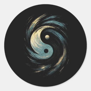 Yin Yang Symbol Classic Round Sticker