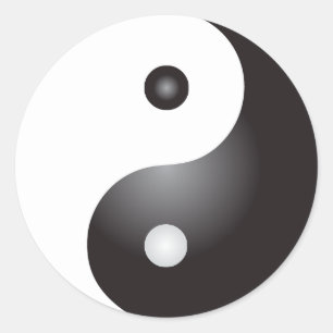 Yin Yang Symbol: Classic Round Sticker