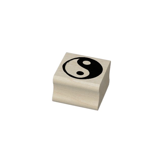 Yin Yang Symbol Dark and Light                     Rubber Stamp (Stamp)