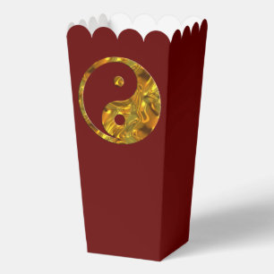 Yin Yang Symbol - golden tattoo design 1 Favour Box