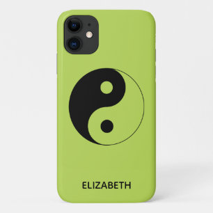 Yin Yang Symbol Green Personalised iPhone 11 Case