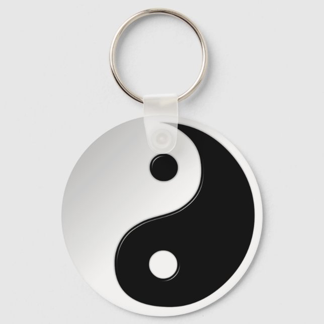 Yin Yang Symbol Key Ring (Front)