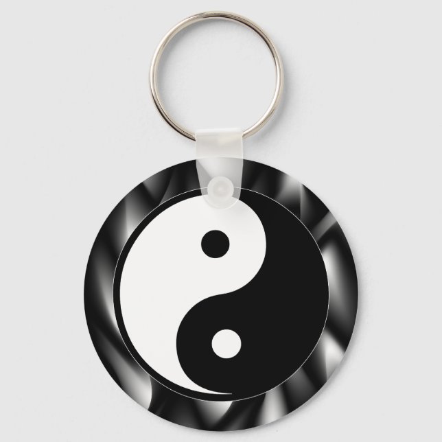 Yin Yang Symbol Key Ring (Front)