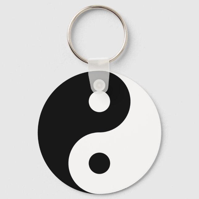 Yin Yang Symbol Keychain (Front)