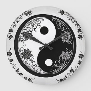 Yin Yang Symbol Large Clock