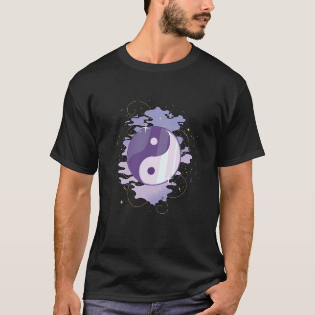 Yin Yang Symbol Mystic Balancing Spiritual Symboli T-Shirt (Front)