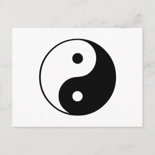 Yin Yang Symbol: Postcard
