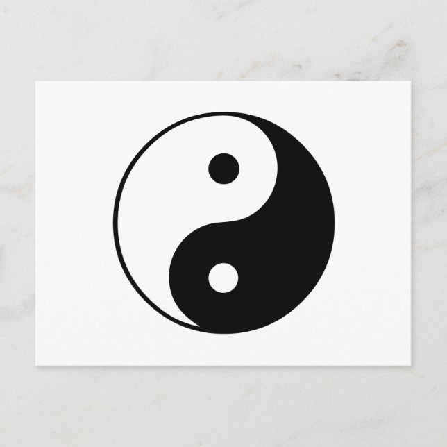 Yin Yang Symbol: Postcard (Front)