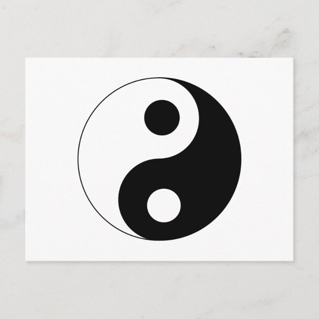 Yin Yang Symbol Postcard (Front)