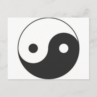YIN & YANG SYMBOL POSTCARD