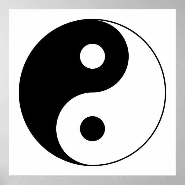 Yin Yang Symbol Poster (Front)