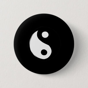 Yin Yang Symbol Retro 90s Design Fun Yin And Yang 6 Cm Round Badge