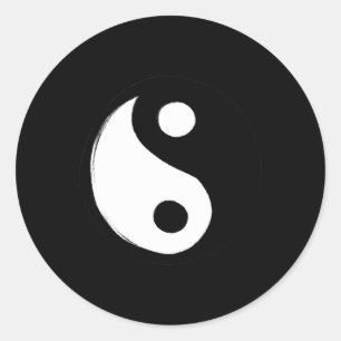 Yin Yang Symbol Retro 90s Design Fun Yin And Yang Classic Round Sticker