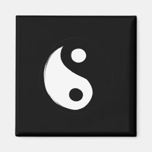 Yin Yang Symbol Retro 90s Design Fun Yin And Yang Magnet