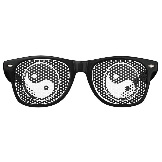 Yin Yang Symbol retro Shades /fun Party Sunglasses (Front)