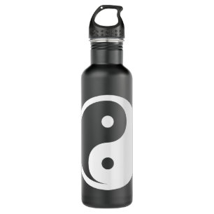 Yin Yang Symbol - solid tattoo design 2 710 Ml Water Bottle