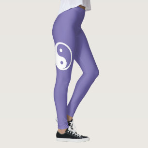 Yin Yang Symbol - solid tattoo design 2 Leggings