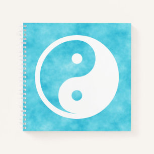 Yin Yang Symbol - solid tattoo design 2 Notebook