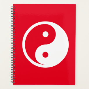 Yin Yang Symbol - solid tattoo design 2 Planner