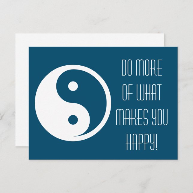 Yin Yang Symbol - solid tattoo design 2 Postcard (Front/Back)
