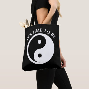Yin Yang Symbol - solid tattoo design 2 Tote Bag