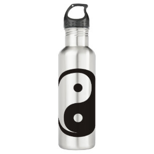 Yin Yang Symbol - solid tattoo design 710 Ml Water Bottle