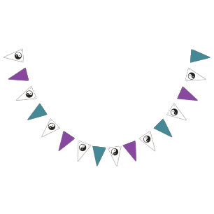 Yin Yang Symbol - solid tattoo design Bunting