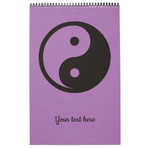 Yin Yang Symbol - solid tattoo design Calendar
