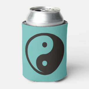 Yin Yang Symbol - solid tattoo design Can Cooler