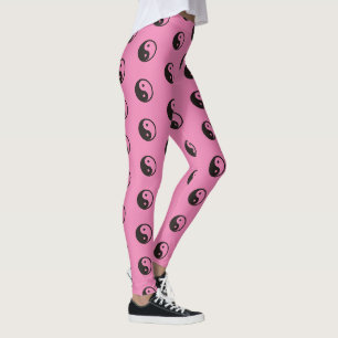 Yin Yang Symbol - solid tattoo design Leggings